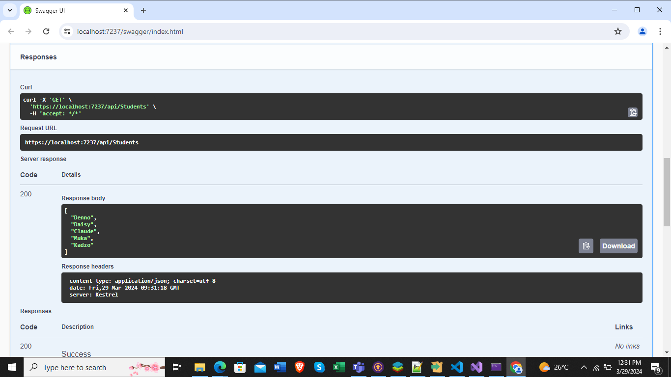 Walks Web API